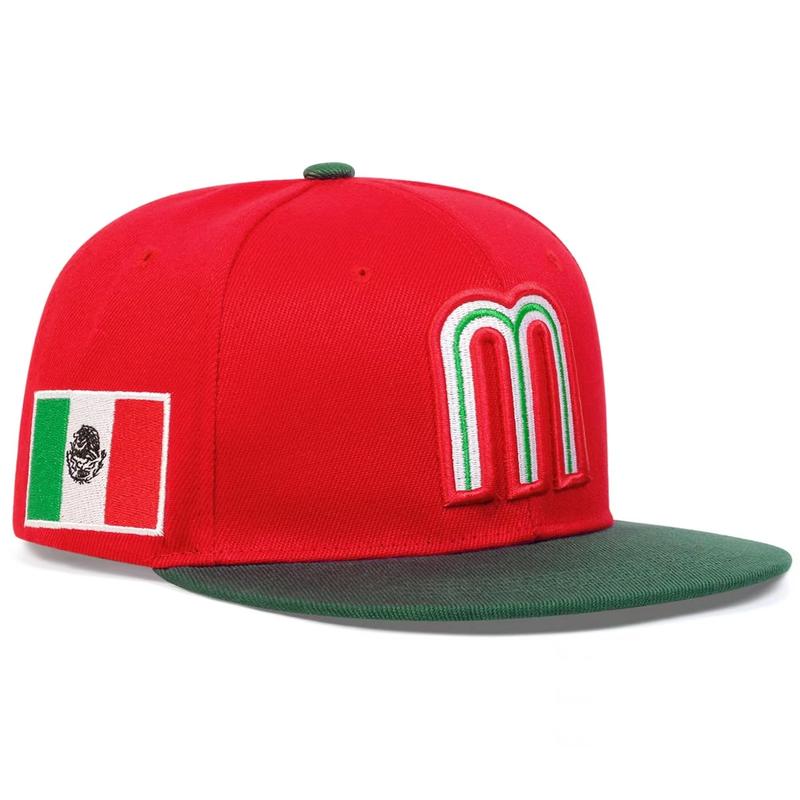 Mexican Flag Folding Baseball Cap, Sunshade Adjustable Hat For Spring And Autumn Travel, Travel Seaside Party