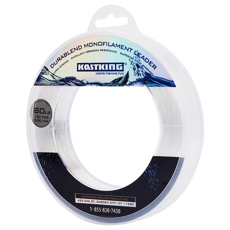 KastKing DuraBlend Monofilament Leader Line - Premium Saltwater Mono Leader Materials - Big Game Spool Size 120Yds 110M