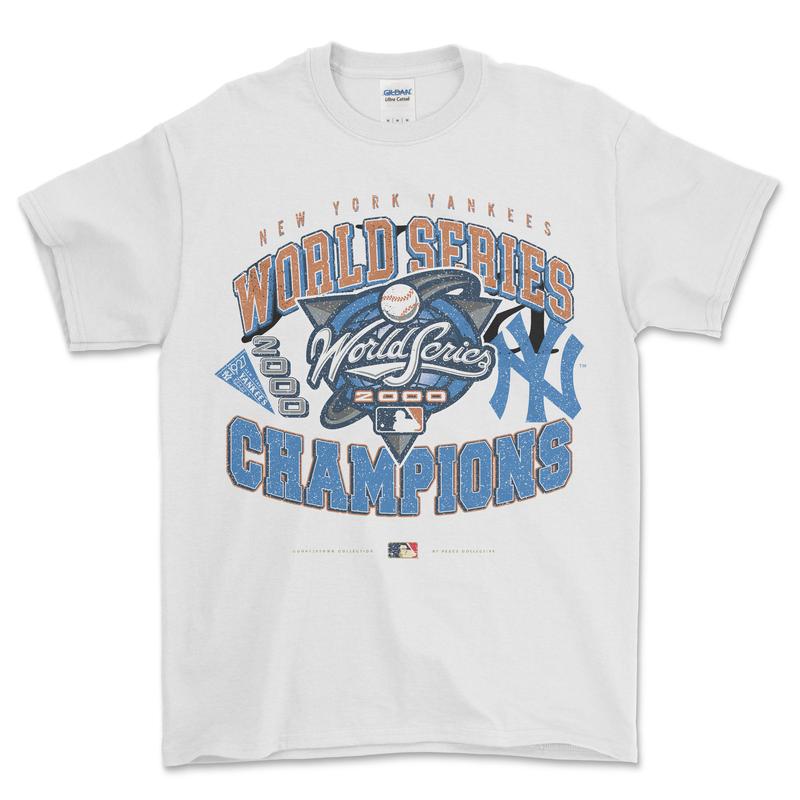 New York Yankees World Series Championships 2000 T-Shirt, graphic vintage sports tees for men