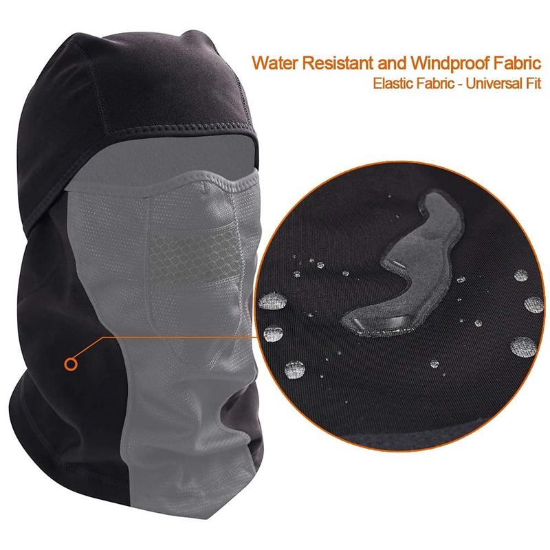 Cold Weather Balaclava Ski Mask, Water Resistant and Windproof Fleece Face Thermal , Hunting Cycling Motorcycle Neck Warmer Hood Winter Gear for Men Women