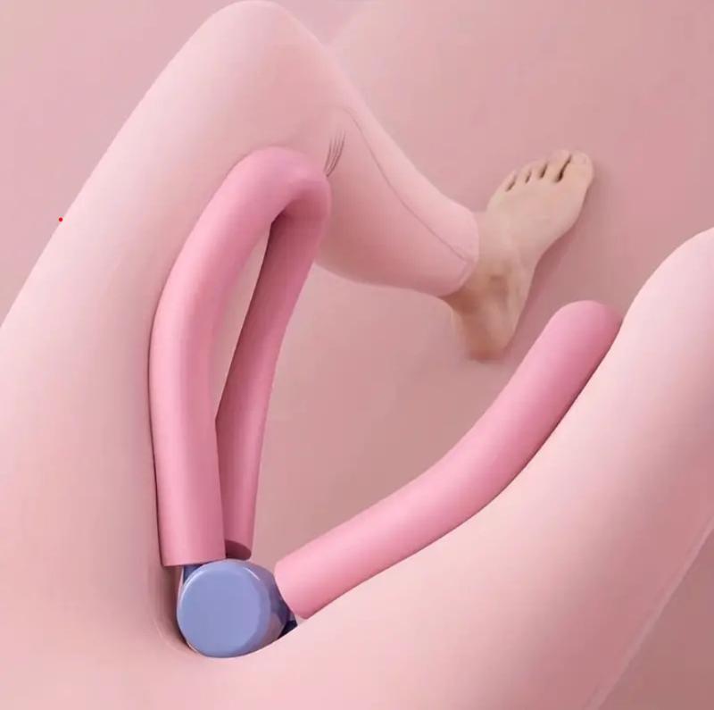 Pink Foam V-Shaped Thigh Master - Inner Thigh Exercise Equipment for Women, Pelvic Floor Trainer, Hip Trainer, Body Shaper