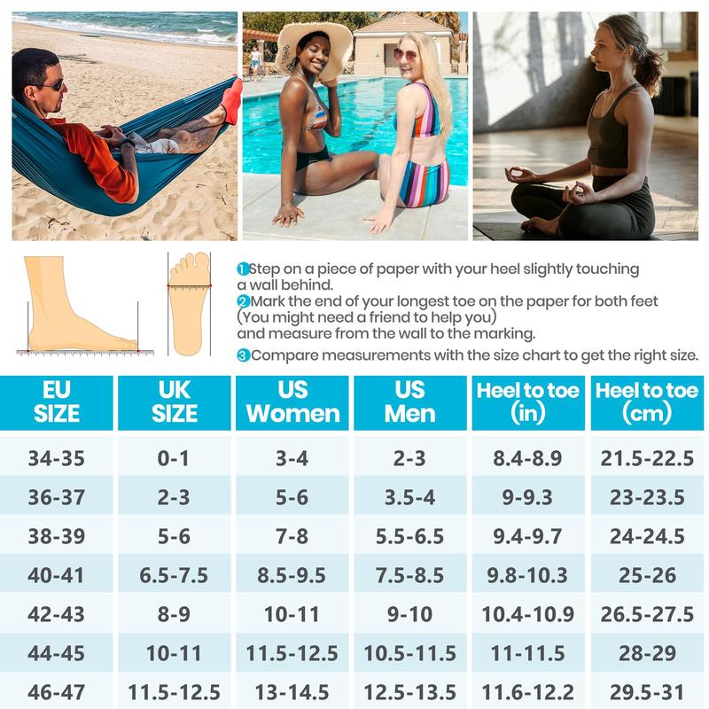 Water shoes quick-drying water socks barefoot slip-on suitable for beach pool swimming river yoga lake surfing women's men's SK001