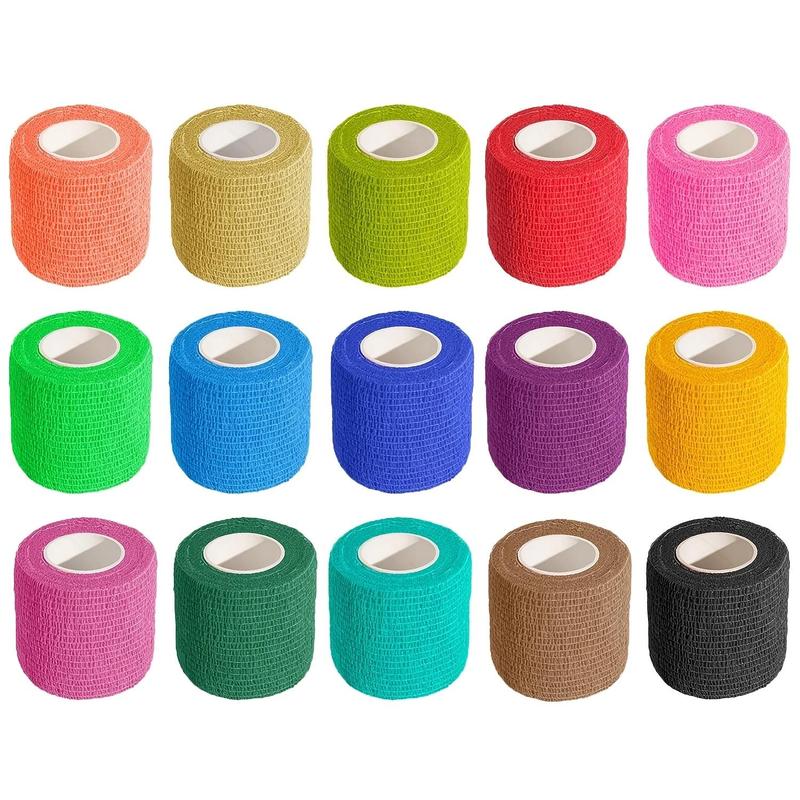 Self Adhesive Bandage, 8 15 Rolls Elastic Bandage, Breathable Sticky Bandage for Outdoor Sports, Wrist, Ankle