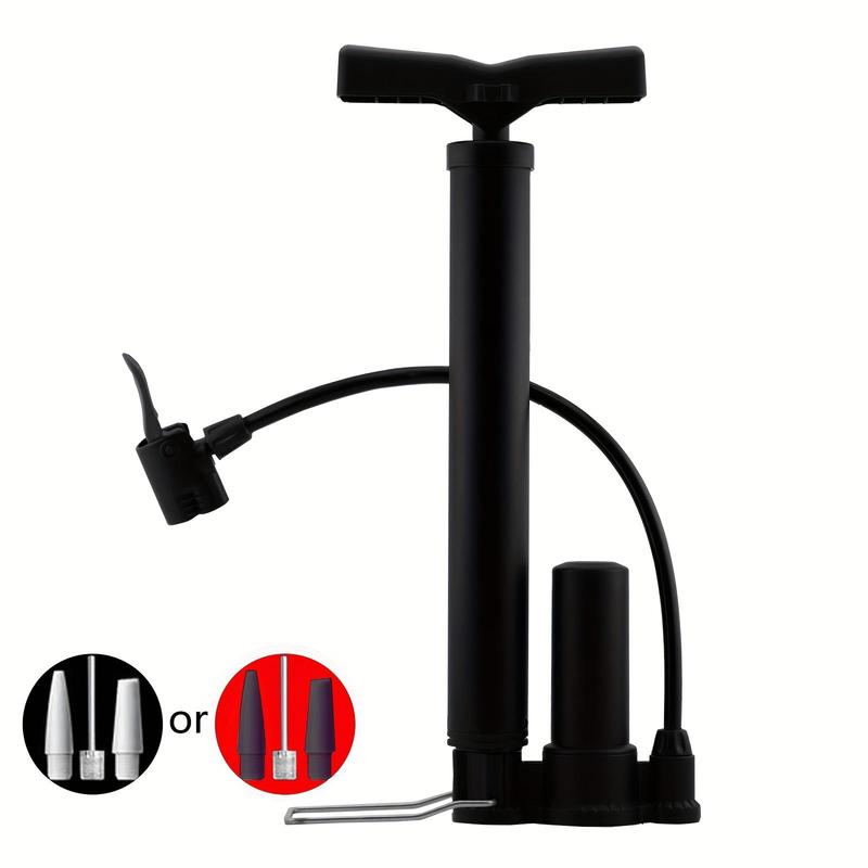 Portable Bike Air Pump, Bicycle Air Pump with High Pressure Buffer, Bicycle Pump for Outdoor & Cycling