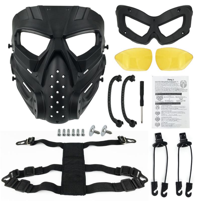 Real-life CS Tactical Full-face Protective Mask Water Bomb Paintball Special-shaped Mask Military Fan Equipment Film And Television Props Mask