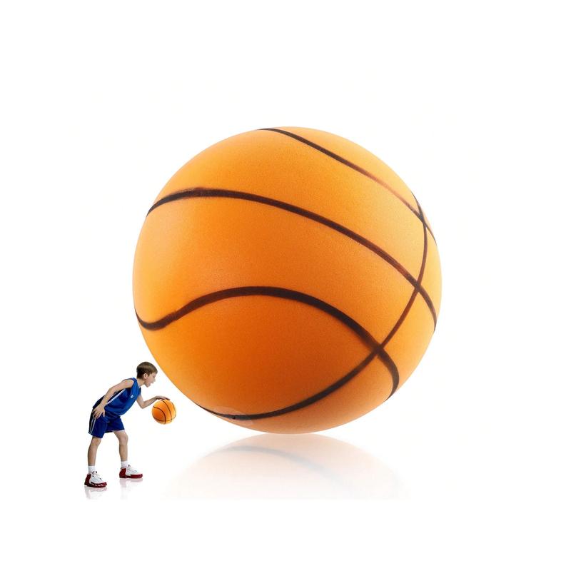 Silent Basketball, Uncoated High-Density Foam Ball, Mute Basketball,High-Resilience, Safe, Soft, Training For Various Indoor Activities, Orange