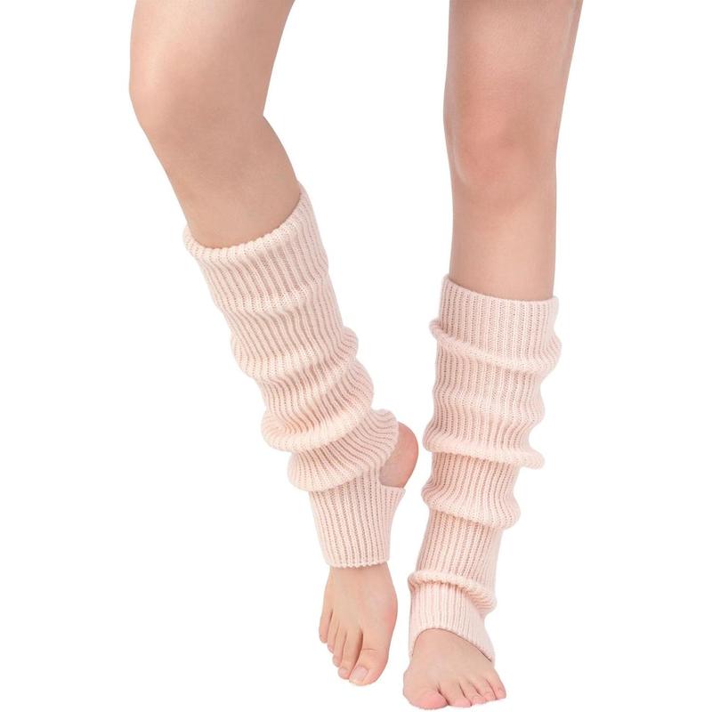 Ballet Leg warmers for girls Knitted Stirrup Leg Warmers for women Winter Extra Soft long leg warmers for Yoga Dance