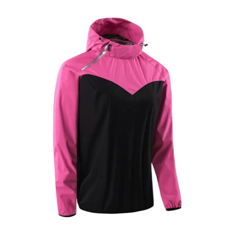 Women's Sauna Sweat Jacket & Workout Vest - Windbreaker Rain Jacket