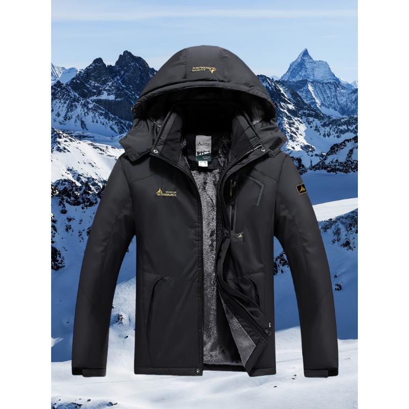 Women's Waterproof Windproof Hooded Jacket - Winter Snow Ski Parka, Multi-Pocket Outdoor Hiking Coat, Autumn Winter Sports Windbreaker