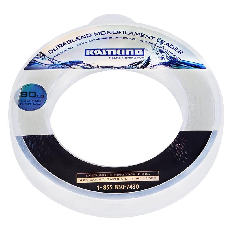 KastKing DuraBlend Monofilament Leader Line - Premium Saltwater Mono Leader Materials - Big Game Spool Size 120Yds 110M