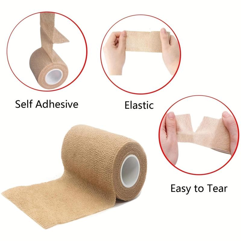 Self Adhesive Bandage, 8 15 Rolls Elastic Bandage, Breathable Sticky Bandage for Outdoor Sports, Wrist, Ankle