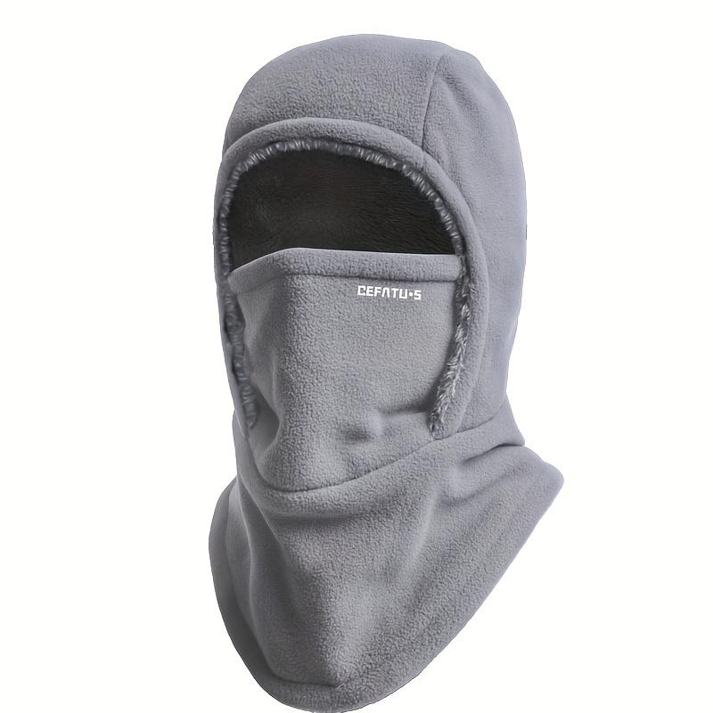 1pc DEFATU·S Winter Balaclava Face Mask with Integrated Neck Warmer and Ear Protection, Thickened Windproof Outdoor Headwear for Cycling, Running, Skiing, Fishing, Suitable for Men and Women, Machine Washable, Polyester Fiber