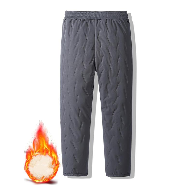 Men's Winter Warm Wool Lining Pants Outdoor Sports Camping Pants Climbing Pants Thick Warm Trousers