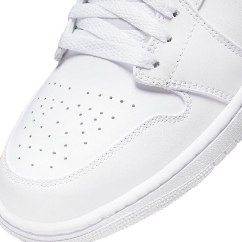 Men's Jordan 1 Mid White White-White (554724 136)