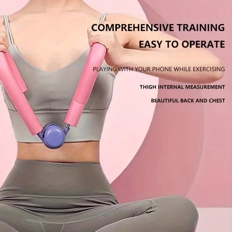 Pink Foam V-Shaped Thigh Master - Inner Thigh Exercise Equipment for Women, Pelvic Floor Trainer, Hip Trainer, Body Shaper