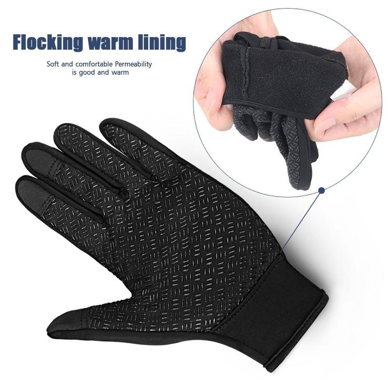 Touchscreen Warm Outdoor Winter Gloves, Waterproof & Windproof Cycling Gloves for Running Hiking Climbing Skiing Driving Sports Non-Slip Gloves Women Men