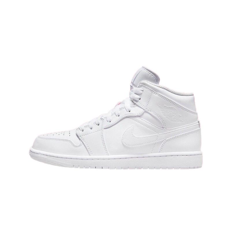 Men's Jordan 1 Mid White White-White (554724 136)