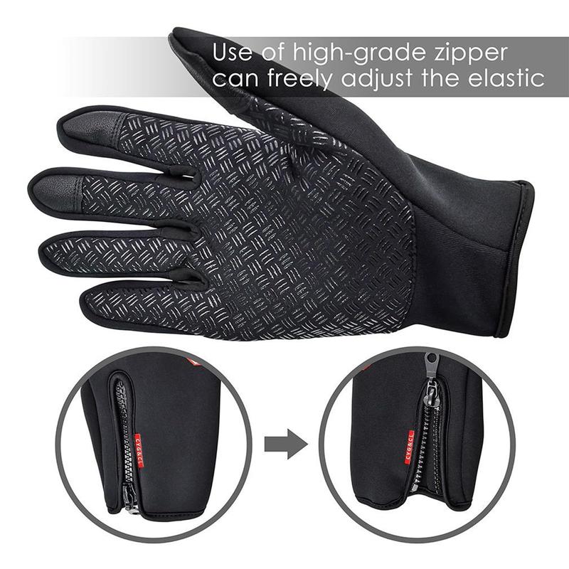 Winter Gloves for Men Women Waterproof Running Cycling Glove Thermal Warm Windproof Gloves Touch Screen Finger for Skiing Snow Driving Snowboarding