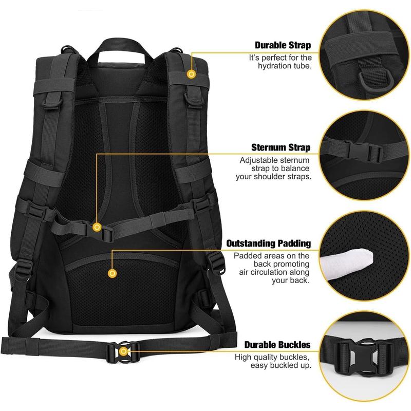 The Small Tactical Backpack,Molle Hiking Backpack for Backpacking,Cycling and Biking,25L Backpack