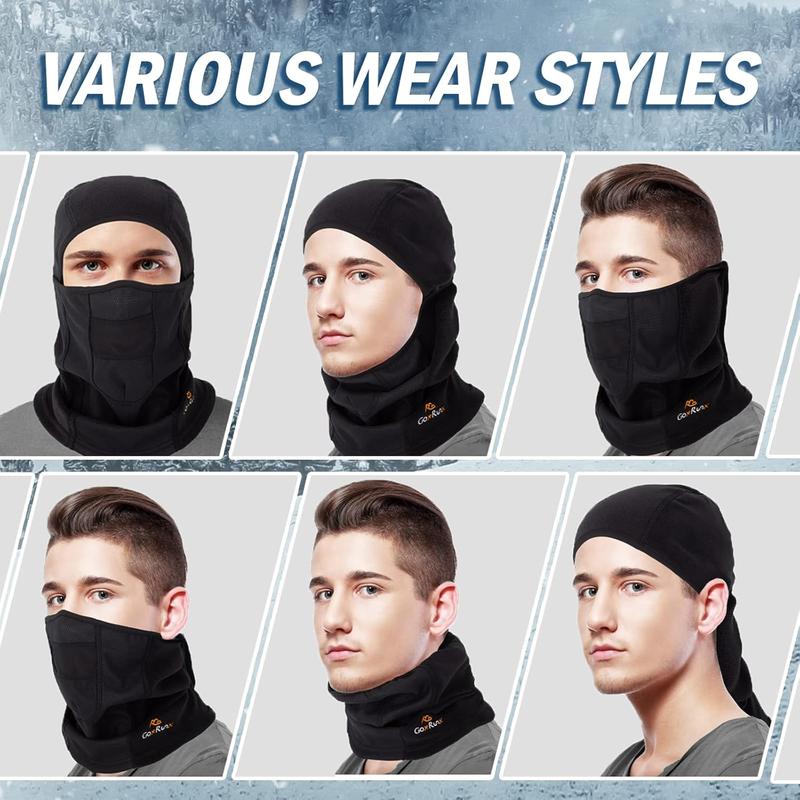 Balaclava Ski Mask-Winter Fleece Face Mask for Men & Women-Warm,Breathable,Windproof Gear for Skiing & Motorcycling