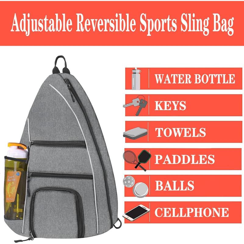 Pickleball Bag - Pickleball Bags for Women Men - Pickleball Backpack - Travel Pickleball Paddle Case, Pickle Ball Bag for Pickleball Paddle Tennis Racket, Protable Pickleball Sling Bag