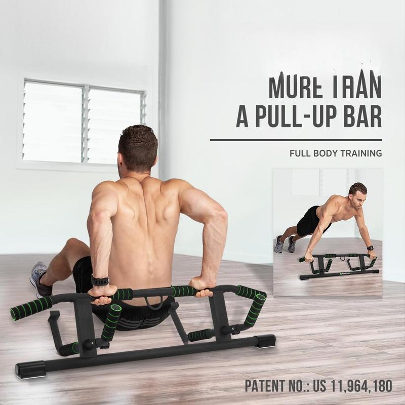 2024 Upgrade Multi-Grip Pull Up Bar with Smart Larger Hooks Technology - USA Original Patent, Designed, Shipped, Warranty