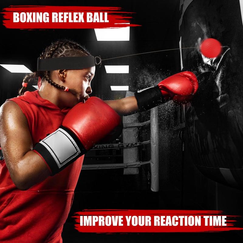 Boxing Reflex Ball - Enhance reaction, coordination and fighting skills with essential boxing equipment, suitable for all levels of boxing for speed training