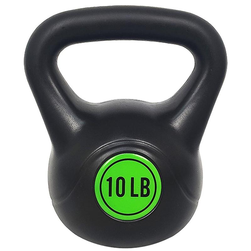 Kettlebell Exercise Fitness Weight Set, 3-Pieces: 5lb, 10lb, and 15lb Kettlebells