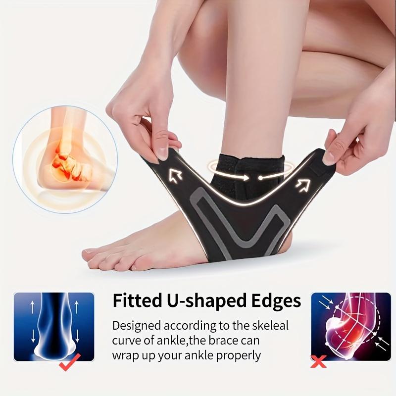 2pcs Elastic Ankle Guard, Adjustable Compression Ankle Strap, Suitable For Strength Training, Fitness