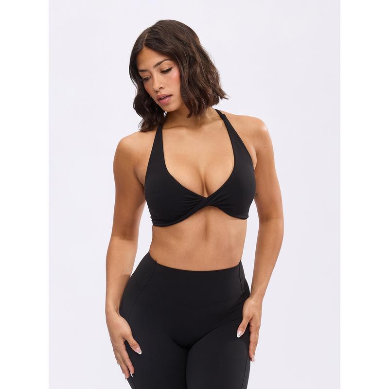 Glow Sports Bra - Onyx Black