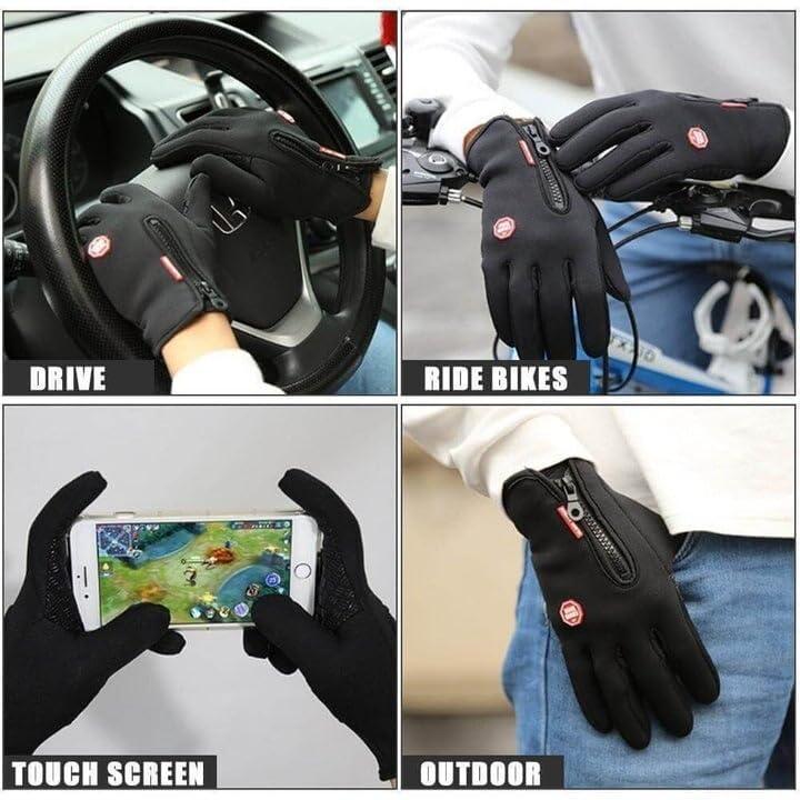 Winter Gloves for Men Women Waterproof Running Cycling Glove Thermal Warm Windproof Gloves Touch Screen Finger for Skiing Snow Driving Snowboarding