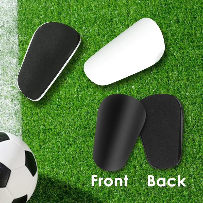 4pcs Extra Mini Soccer Shin Guards, 3.94x2.36in Comfortable Small Football Shin Pads Protective Equipment for All Ages Boys Girls Women Men Wear with Grip Socks