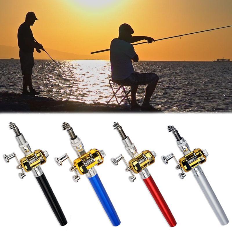 Portable Mini Fishing Rod, Mini Portable Pocket Pen Fishing Rod, Outdoor Ice Fishing Rod, Gift for Fishing Lovers