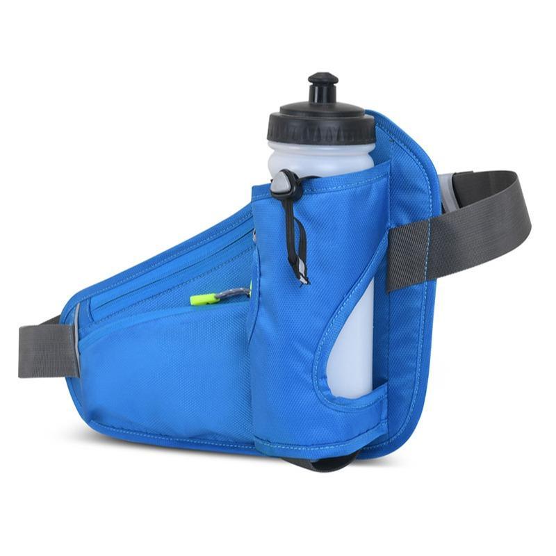 Sports Waist Bag without Water Bottle, 1 Count Solid Color Outdoor Sports Storage Bag with Water Bottle Holder for Running Jogging Cycling Climbing