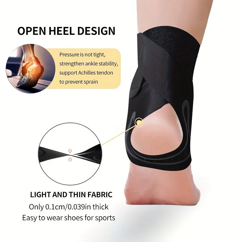 2pcs Elastic Ankle Guard, Adjustable Compression Ankle Strap, Suitable For Strength Training, Fitness