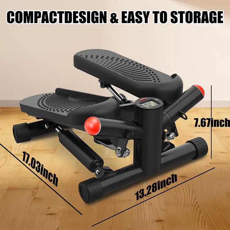 Mini Stepper for Exercise with band, Mini Stepper with 300lb loading capacity, 2024 New Stepping Machine