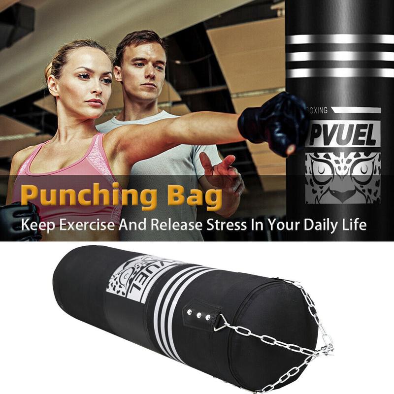 Adults Kids Punching Bag Oxford Heavy Boxing Bag Set with Boxing Gloves ,Chains Suitable for MMA Karate Kickboxing Boxing Workout GYM Thai Bag - Unfilled