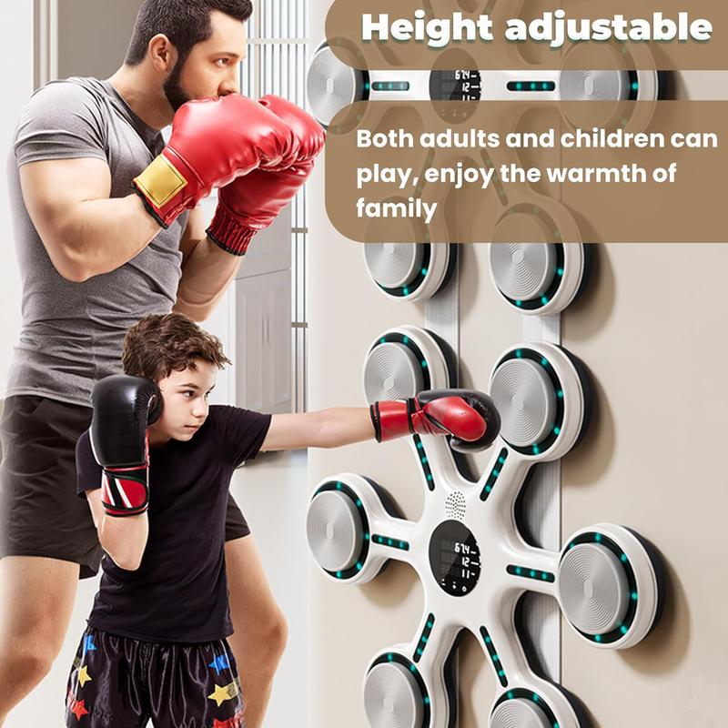 Music Boxing Machine, Smart Music Boxing Machine with Bluetooth,Home Wall-Mounted Training Gear,Boxing Training Punching Equipment,Fitness and Reflex Improvement Suitable for Home Indoor