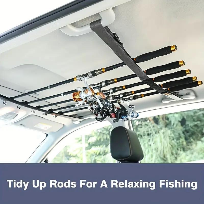 Fishing Rod Holder, 2 Counts Adjustable Fishing Rod Rack, Fishing Pole Holder For Truck & SUV, Flyfishing, Solocamping, picnicaesthetic