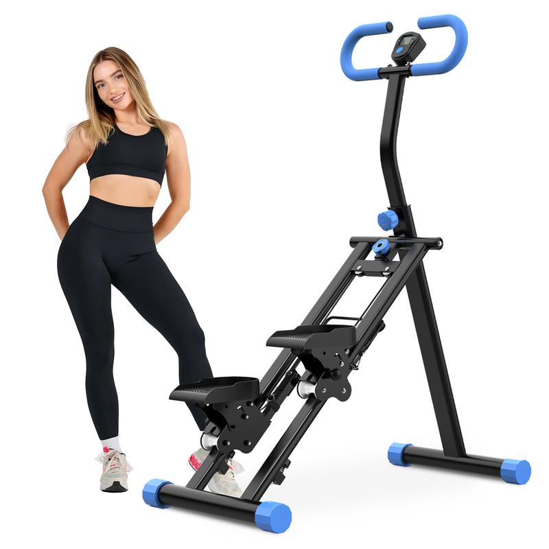 Stair Stepper for Home Exercise Vertical Climber Exercise Machine Steppers for Exercise at Home Compact Folding Cardio Exercise Climber Adjustable Tilt&Handlebar