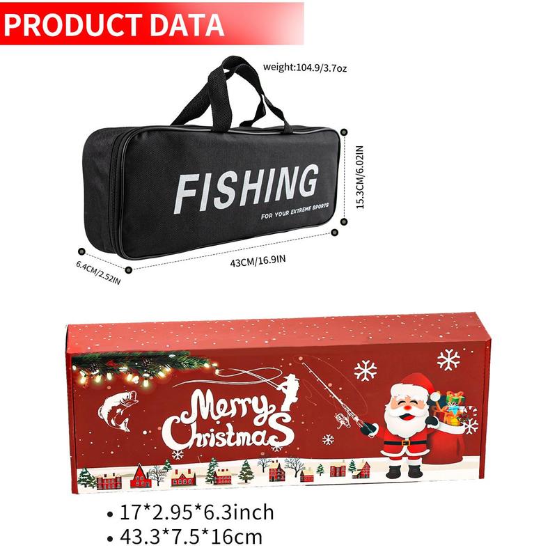 1.8m Fishing Rod Reel Combo Set, Fishing Rod with Fishing Tackle Kit with Fishing Lures & Bait Hooks & Line & Carrier Bag, Outdoor Fishing Tool, Fishing Set, Sea Saltwater Freshwater Kit