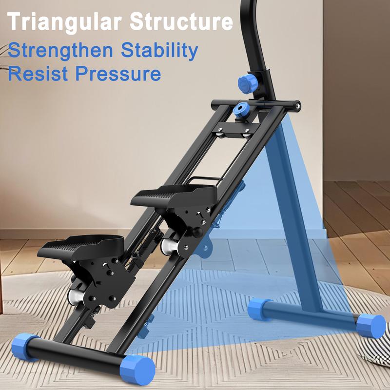 Stair Stepper for Home Exercise Vertical Climber Exercise Machine Steppers for Exercise at Home Compact Folding Cardio Exercise Climber Adjustable Tilt&Handlebar