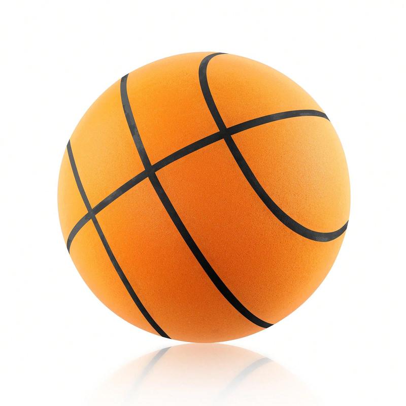 Silent Basketball, Uncoated High-Density Foam Ball, Mute Basketball,High-Resilience, Safe, Soft, Training For Various Indoor Activities, Orange