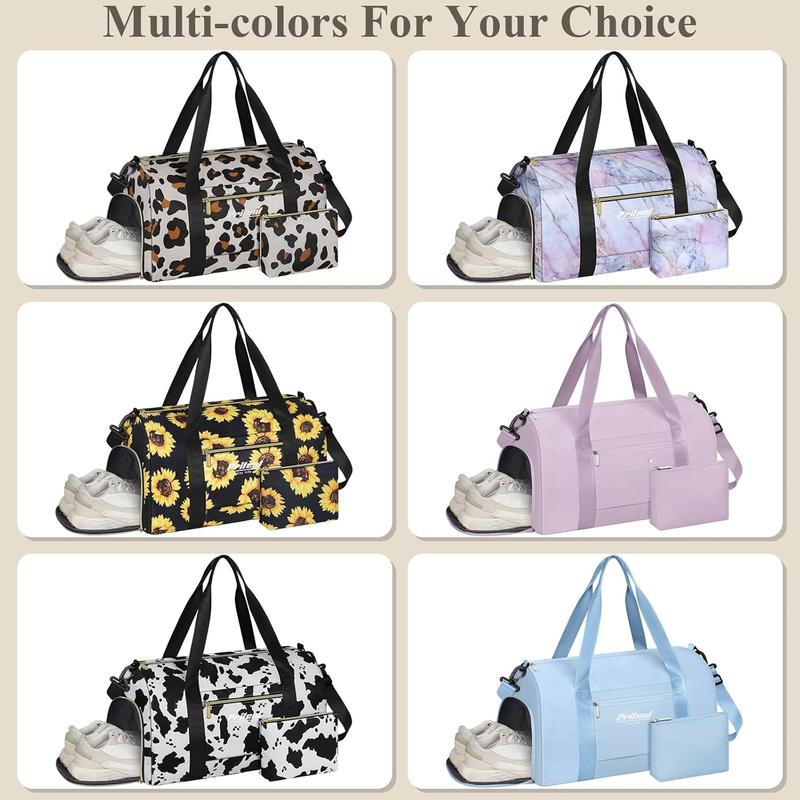 Gym Bag for Women with Shoe Compartment,  Gym Tote Bags Travel Duffle Bag for  Yoga Maternity