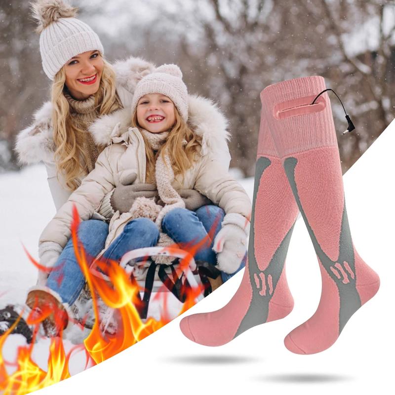 Electric Heated Socks Electric Heating Socks Fast Heating Battery Heated Socks Breathable Warm Winter Socks for Camping Hiking