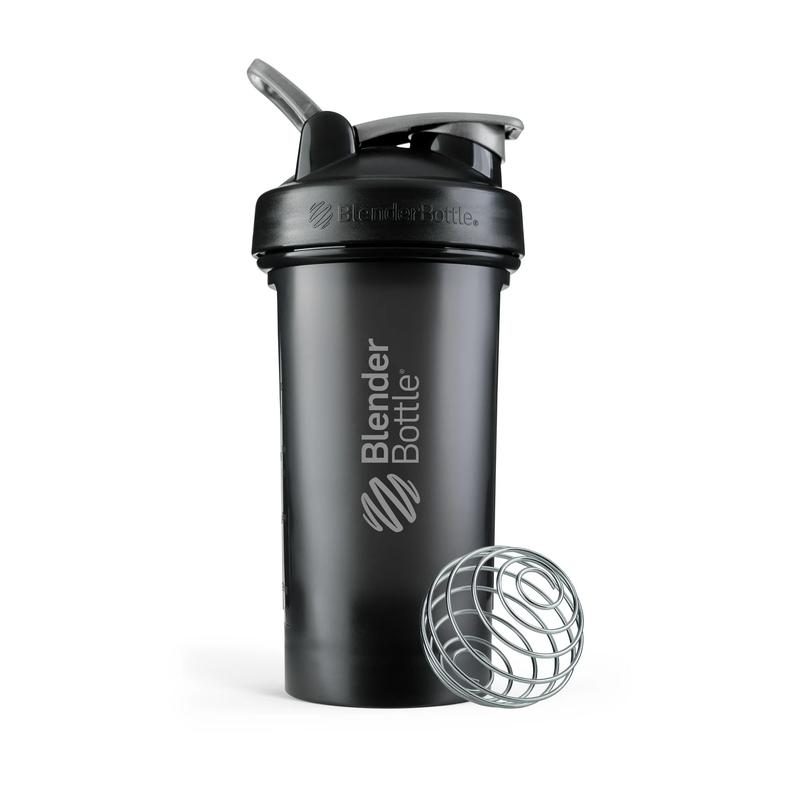 BlenderBottle Classic V2 24 oz Black Shaker Cup with Flip-Top Lid