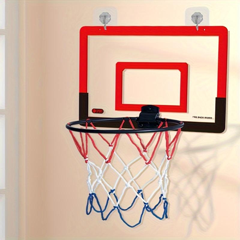 Adjustable Height Wall-Mounted Basketball Hoop Set - Durable Mini Hoop for Fun Indoor Play - Perfect for Use with Easy Installation and Space-Saving Design