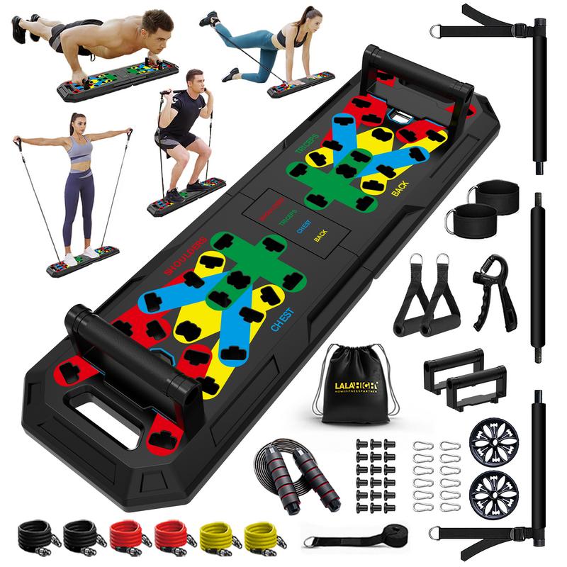 LALAHIGH Home Gym Kit  Effortless Fitness  Easy Home Fitness  home gym equipment for men  push up board  Home Personal Trainer  No Gym Needed  Small Space Workout