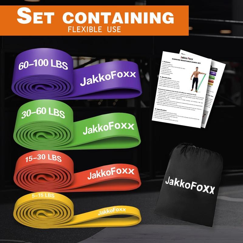 Resistance Bands,Pull up Bands,Stretching Assist Bands Set for Men & Womenportable Exercise, Muscle Training,Physical Therapy,Exercise Workout Bands for Working Out Jakkofoxx