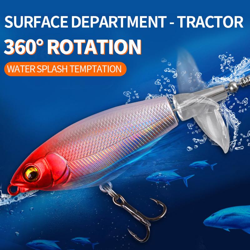 Fishing Lure with Hook,Water Surface Propeller Fishing Bait, Lifelike Floating Swimming Artificial Hard Baits,Fishing Accessories for OutdoorFishing ,Fishing Equipment Perfect for Fishing Enthusiasts fishing gear Bionic Paddle Tail Swimbait Set